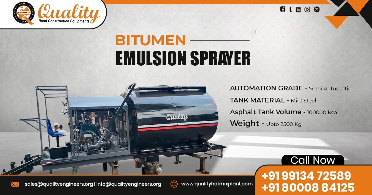 Bitumen Emulsion Sprayer in Chhattisgarh