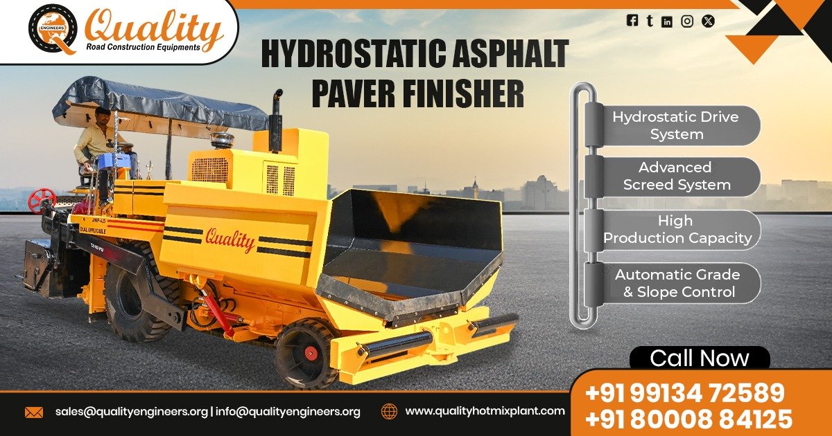 Supplier of Hydrostatic Asphalt Paver Finisher in Tamil Nadu