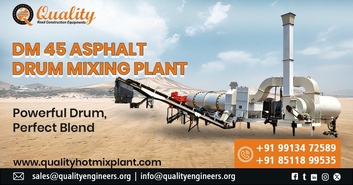 DM 45 Asphalt Drum Mix Plant in South Africa