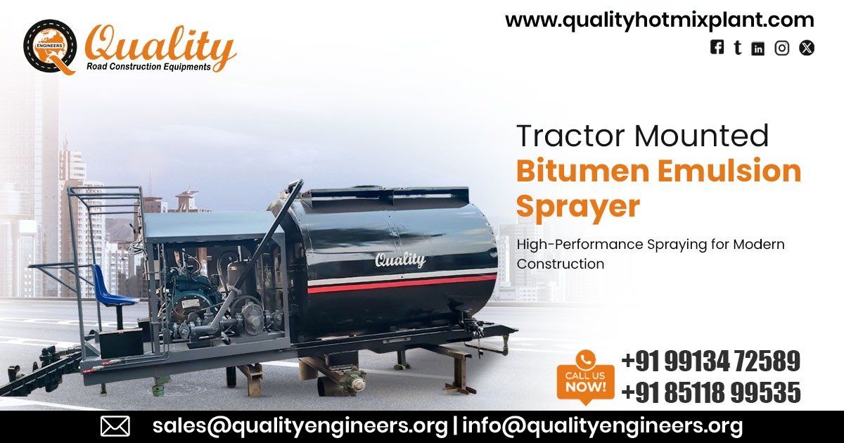 Tractor Mounted Bitumen Emulsion Sprayer in Madhya Pradesh