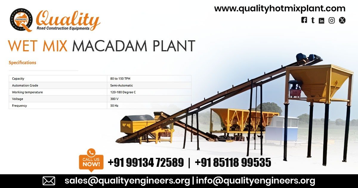 Wet Mix Macadam Plant in Madhya Pradesh