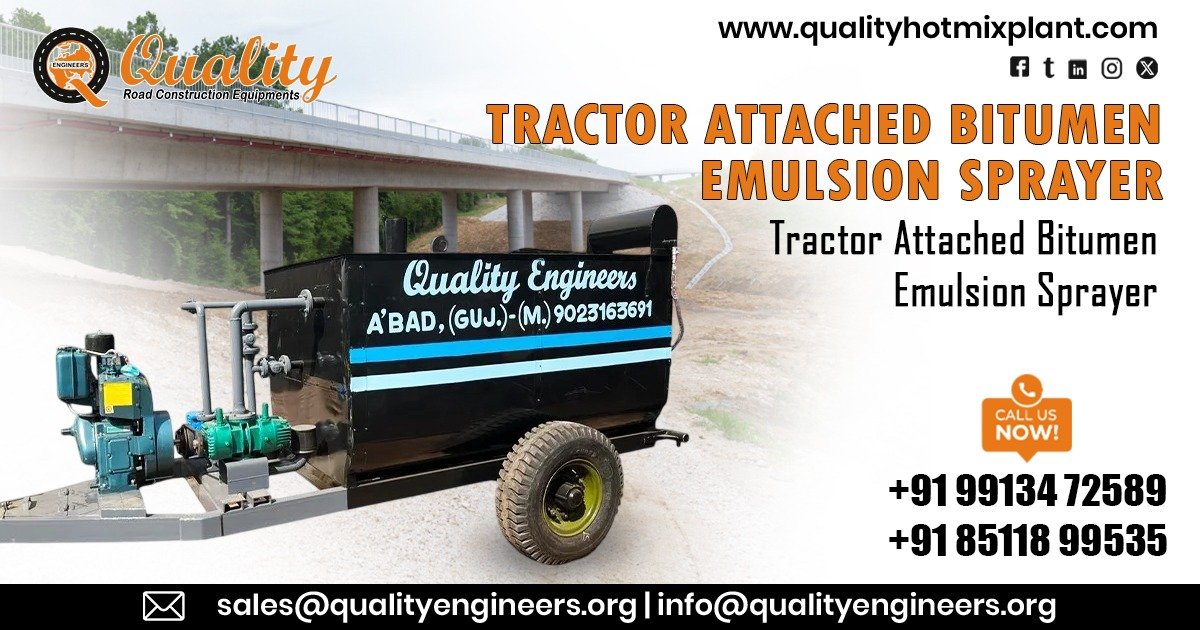 Tractor Attached Bitumen Emulsion Sprayer in Odisha