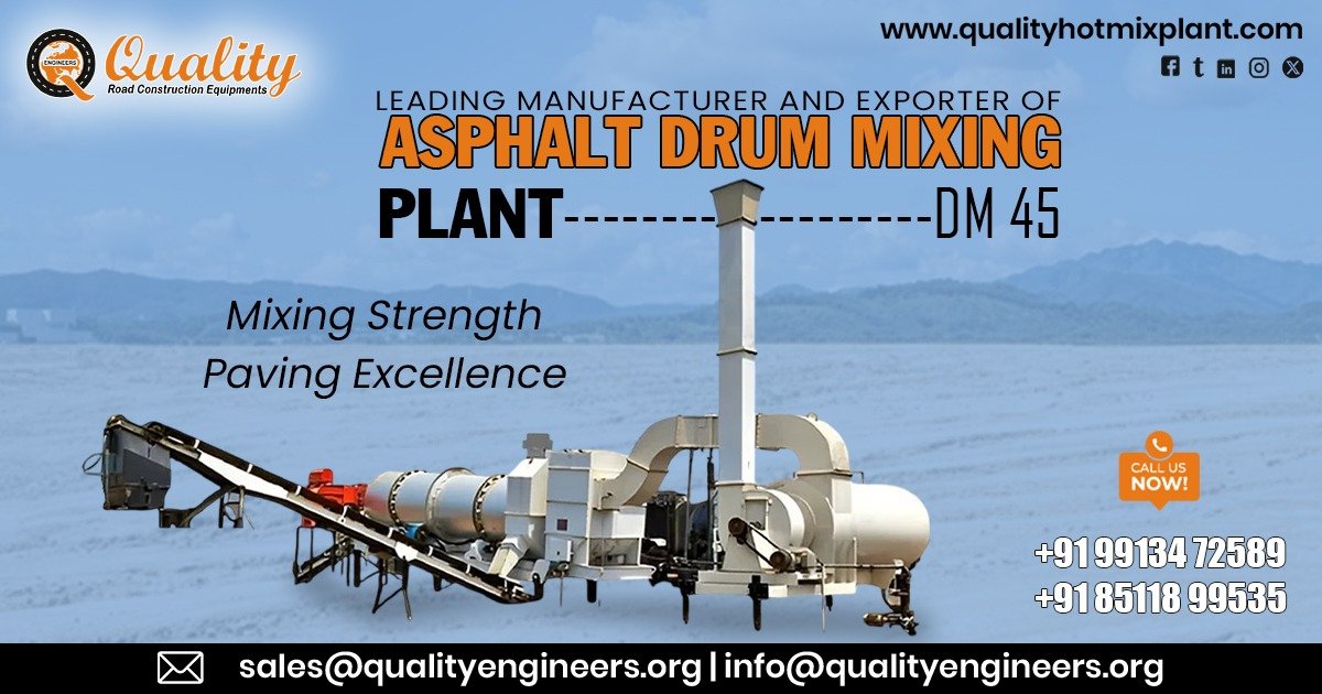 DM 45 Asphalt Drum Mixing Plant in Somaliland