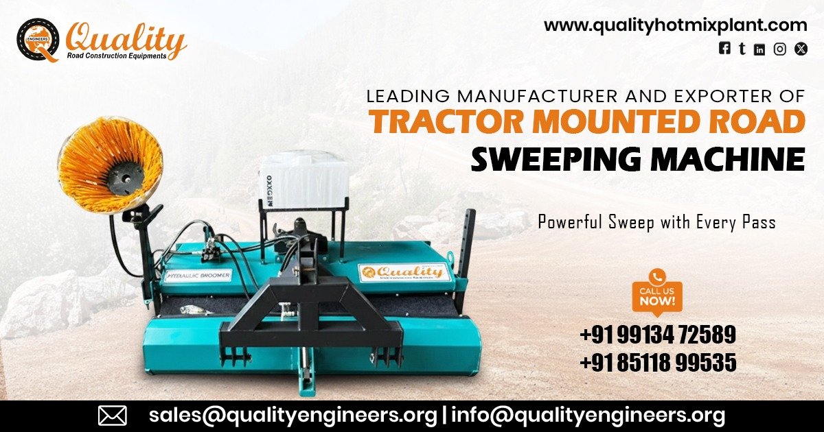 Tractor Mounted Road Sweeping Machine in Madhya Pradesh