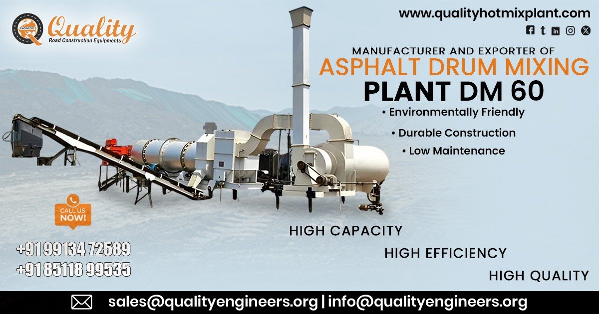 DM 60 Asphalt Drum Mixing Plant in Algeria