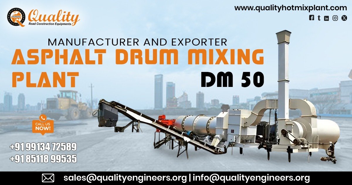 DM 50 Asphalt Drum Mixing Plant in South Africa
