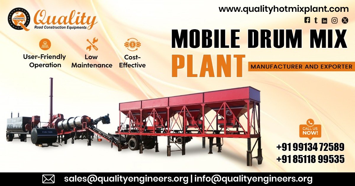 Mobile Drum Mix Plant in Jharkhand