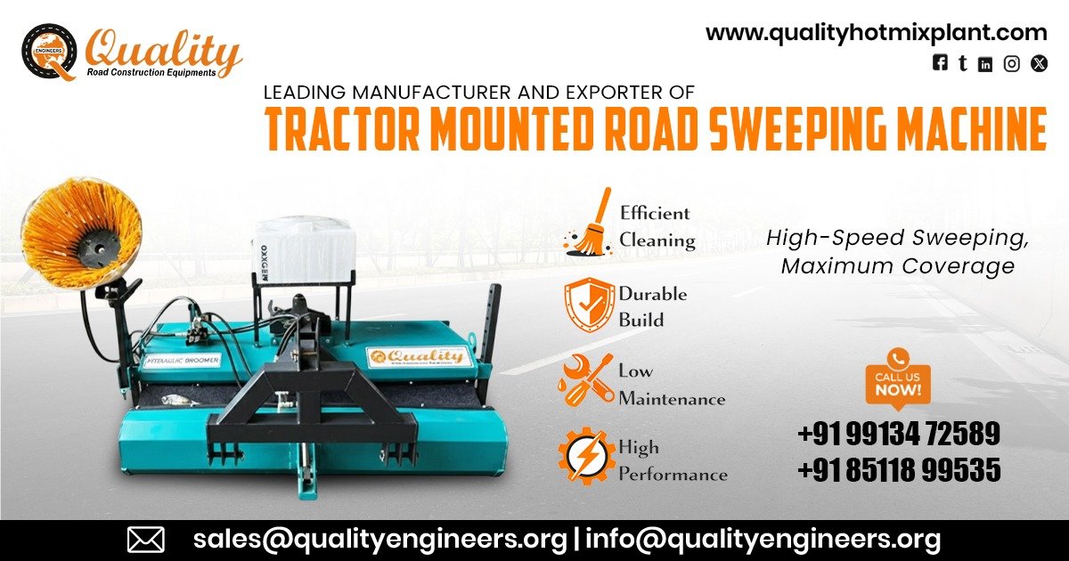 Tractor Mounted Road Sweeping Machine in Chhattisgarh