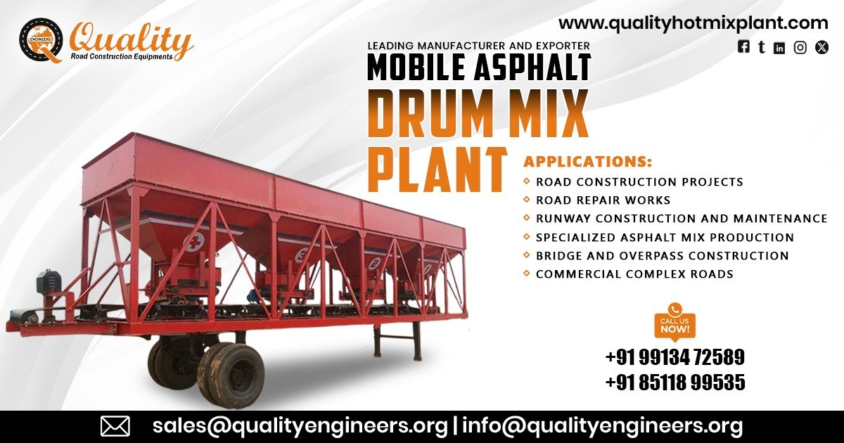 Mobile Asphalt Drum Mix Plant in Guyana