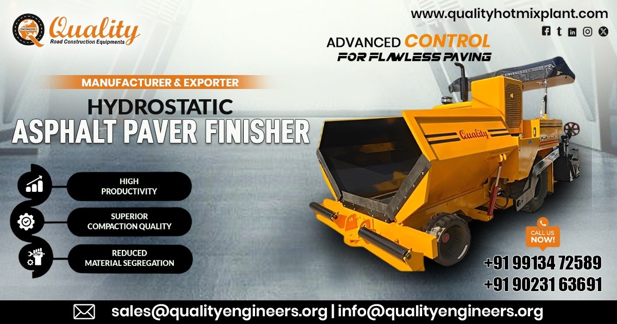 Hydrostatic Asphalt Paver Finisher in Ahmedabad