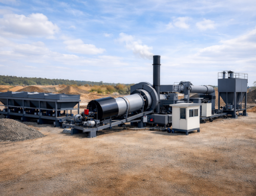 Eco-mini asphalt drum mix plant