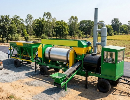 Eco-mini asphalt drum mix plant