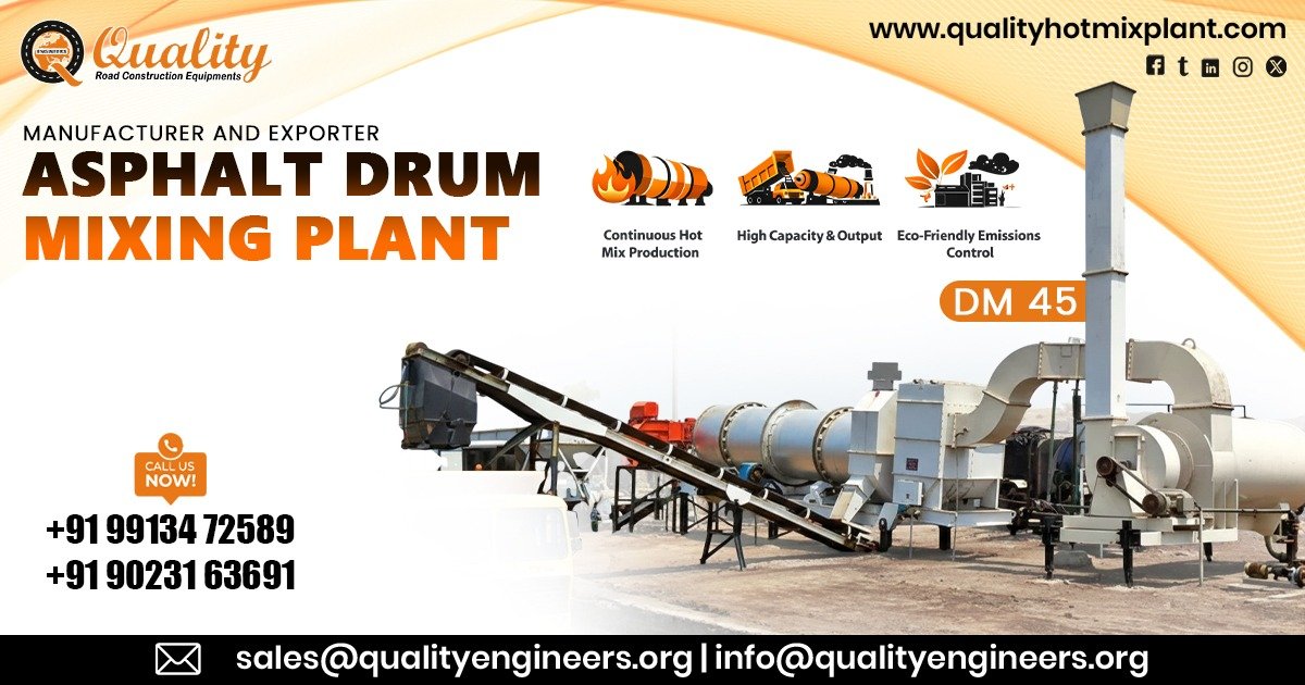DM 45 Asphalt Drum Mixing Plant in Nigeria