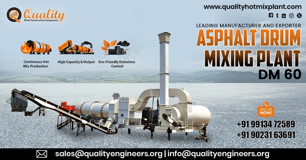 DM 60 Asphalt Drum Mixing Plant in South Africa