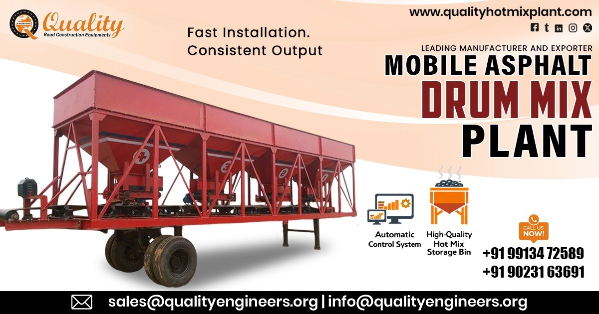 Mobile Asphalt Drum Mix Plant in Australia