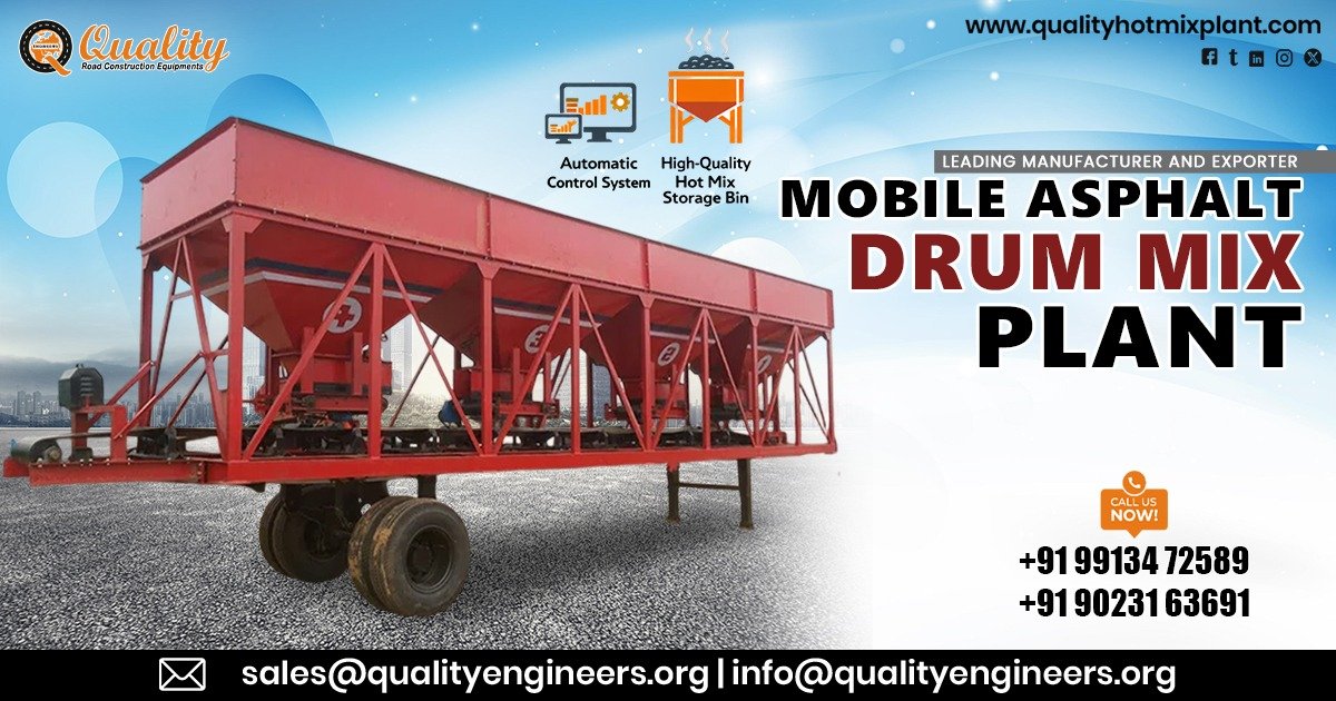 Mobile Asphalt Drum Mix Plant in Morocco