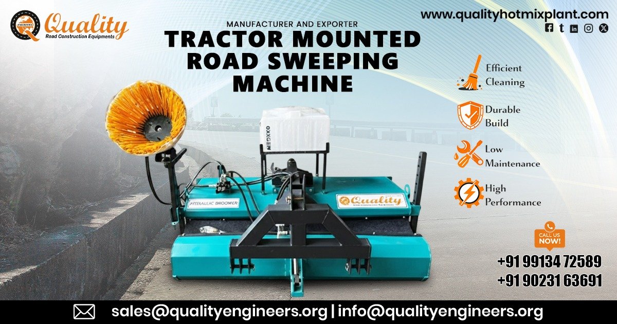 Tractor Mounted Road Sweeping Machine in Tamil Nadu