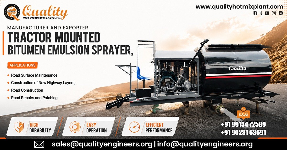 Tractor Attached Bitumen Emulsion Sprayer in Uttar Pradesh