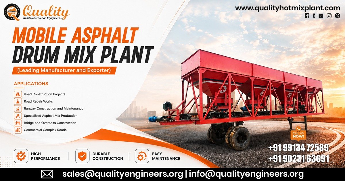 Mobile Asphalt Drum Mix Plant in Jordan