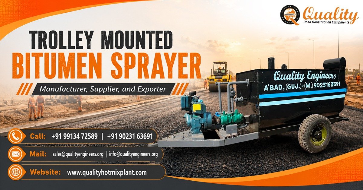 Trolley Mounted Bitumen Sprayer in Telangana