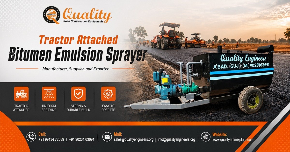 Tractor Attached Bitumen Emulsion Sprayer in Bihar