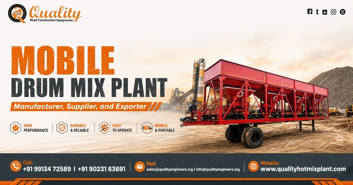 Mobile Drum Mix Plant in West Bengal