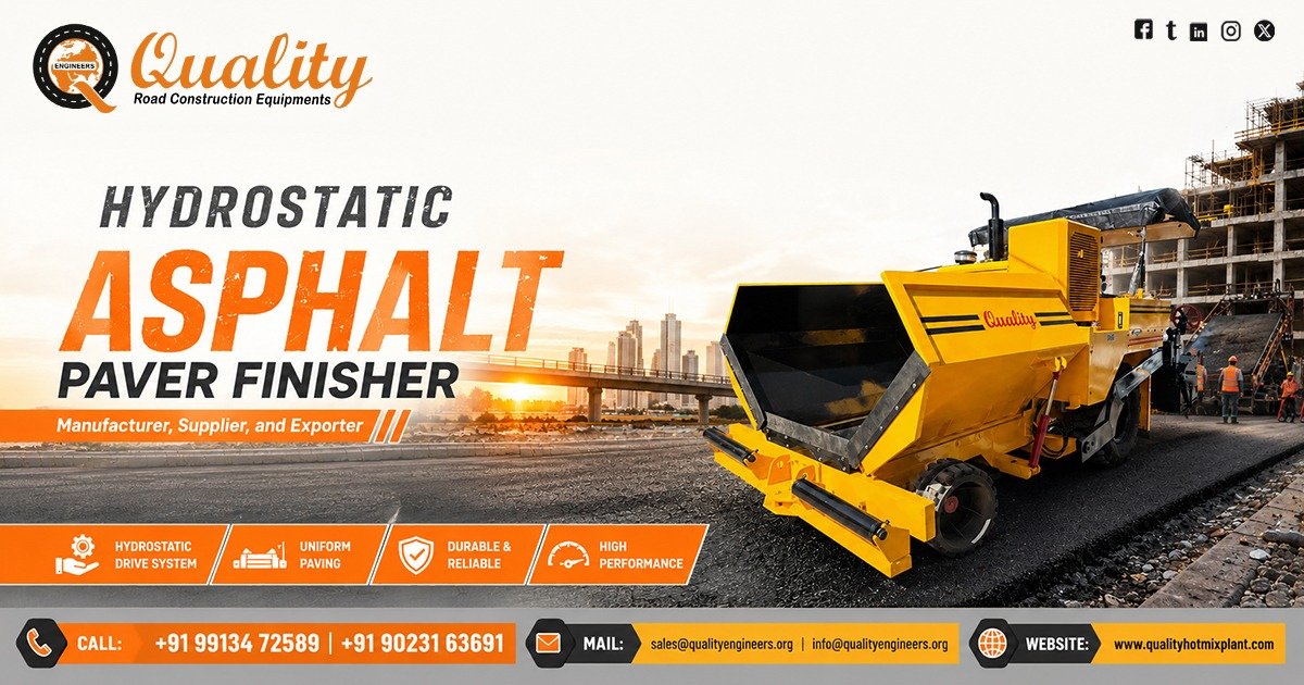 Hydrostatic Asphalt Paver Finisher in Telangana
