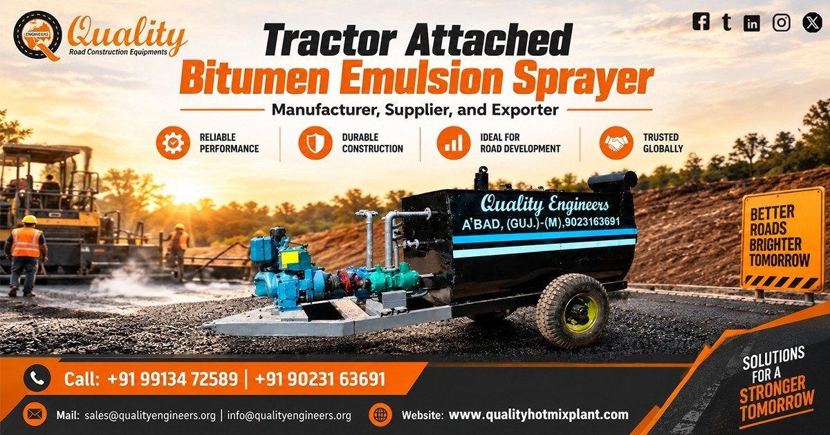 Tractor Attached Bitumen Emulsion Sprayer in West Bengal