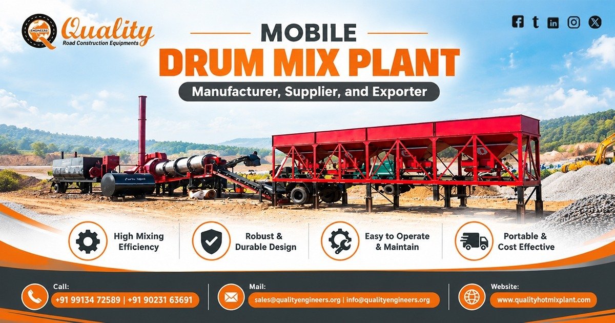 Mobile Drum Mix Plant in Tamil Nadu