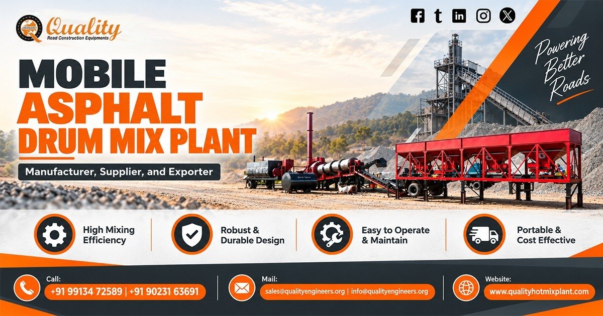 Mobile Asphalt Drum Mix Plant in Oman